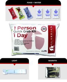 1 Day Quick Grab Kit in Resealable Bag