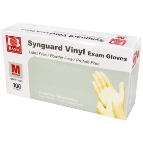 Powder Free Vinyl Exam Gloves 100/Bx (Option: Medium)