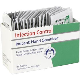 Hand Sanitizer Fresh (Option: .9gm Pouch - 25 per box)