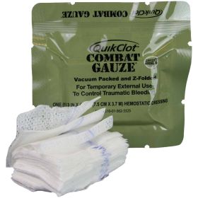 QuikClot Combat Gauze, Z-Fold (Option: Military)