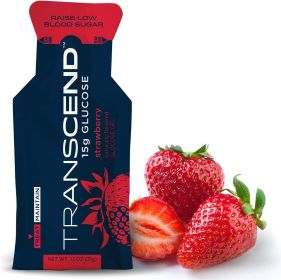 Transcend 15g Glucose Gel, Strawberry (Option: 3-Pack)