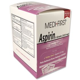 Aspirin (Option: 250 tablets per box, 125 packets of 2 tabs each)
